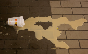 Spillage of a coffee cup is much like lost traffic to your website